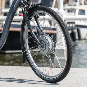Elektrische fiets met voorwielmotor